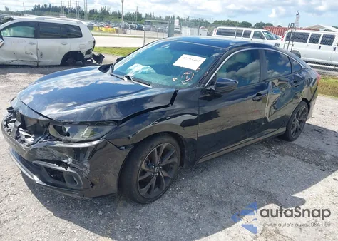 2019 Honda Civic Sport z USA, uszkodzony, nr VIN 19XFC2F80KE047355